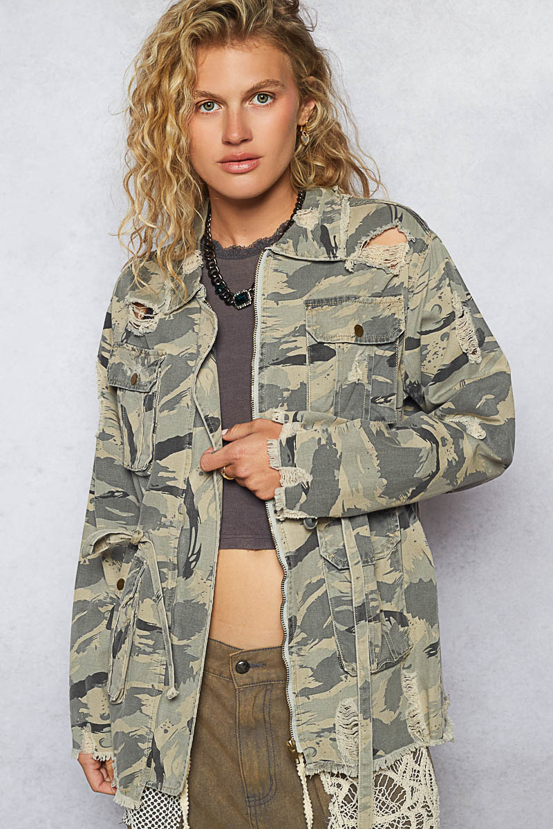 PREORDER- Sweet Camo Twill Jacket