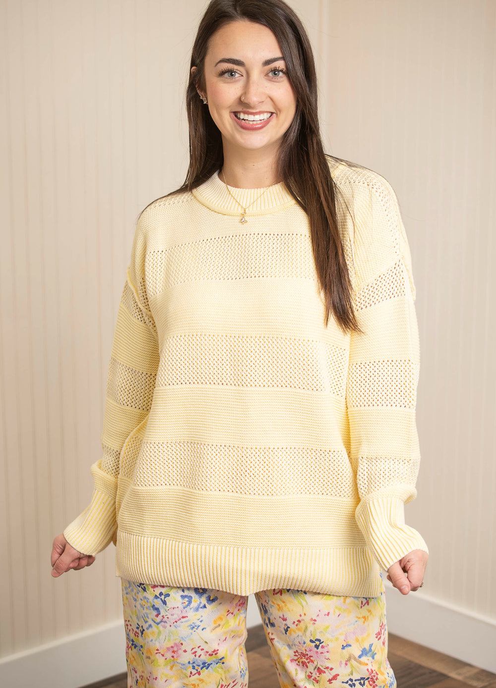 Feel Good Find Sweater - Lemon