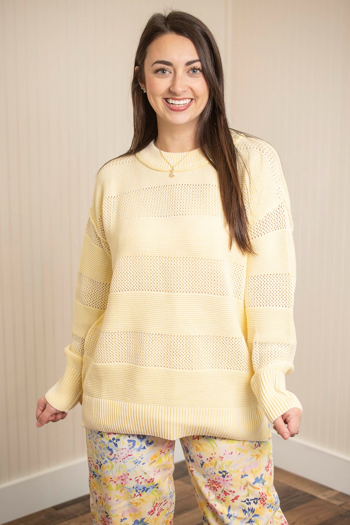 Feel Good Find Sweater - Lemon