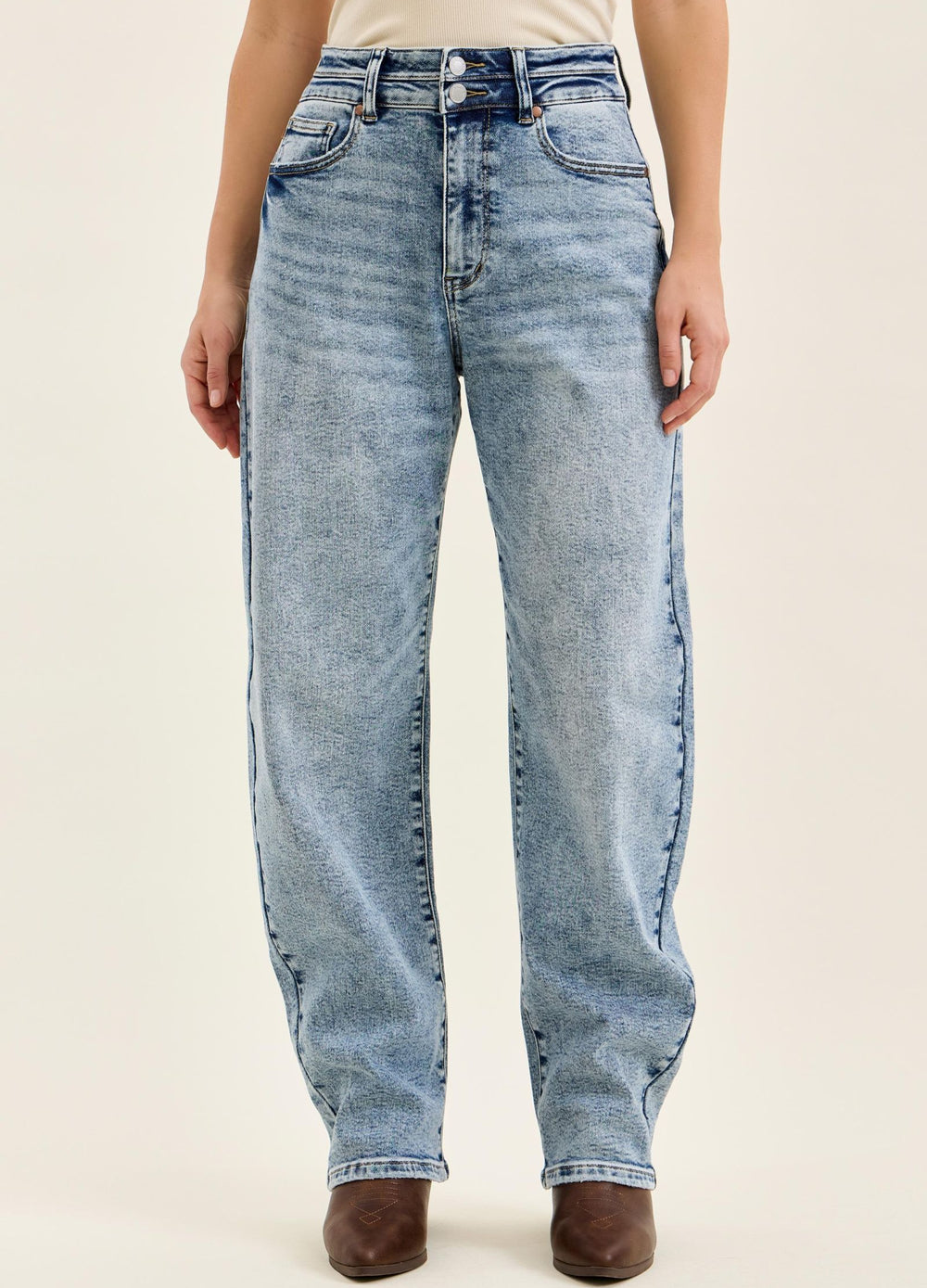 Judy Blue Got You Double Waistband Jeans - Light