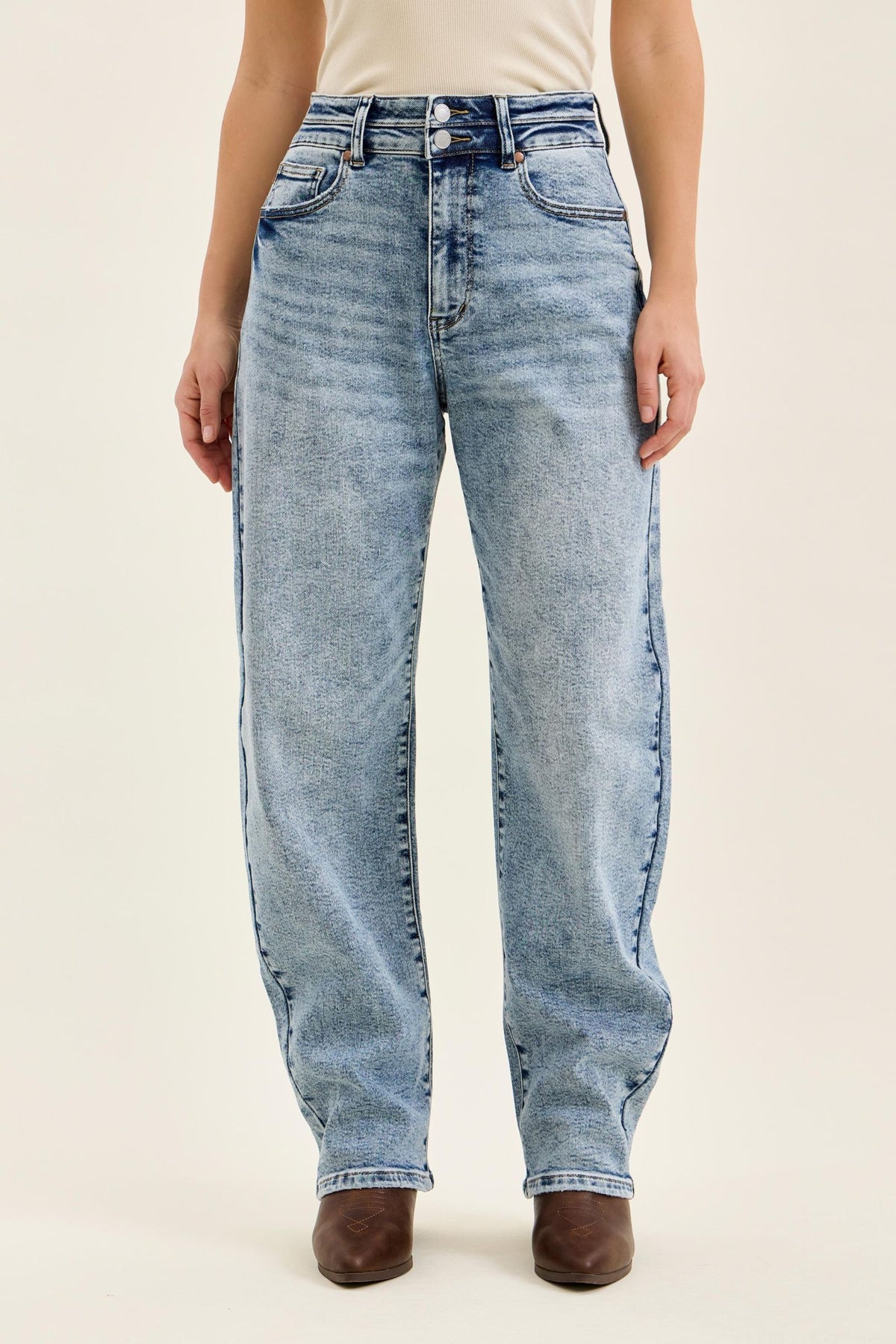 Judy Blue Got You Double Waistband Jeans - Light