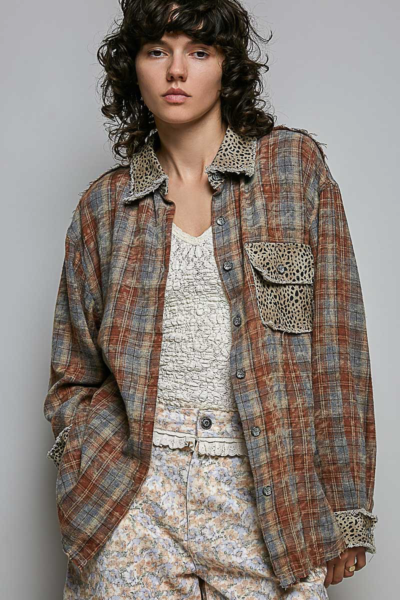 PREORDER- Lightweight Woven Button-Front Shirt