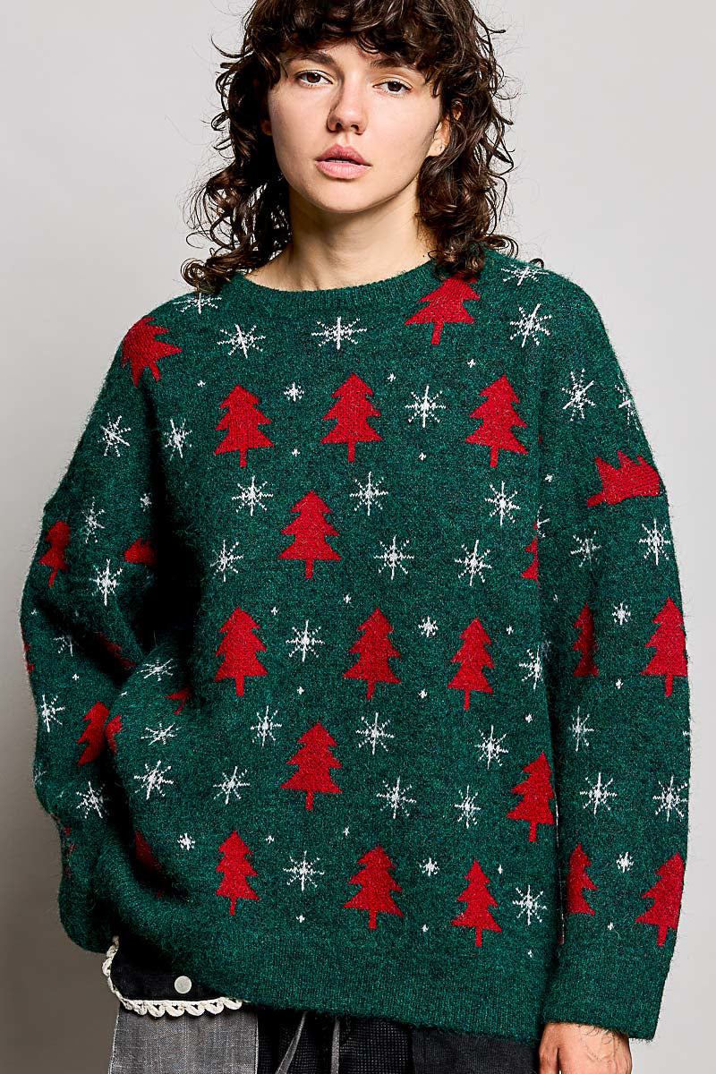 Festive Tree Sweater - Multiple Colors