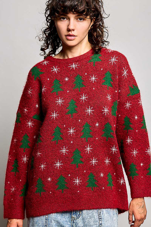 Festive Tree Sweater - Multiple Colors