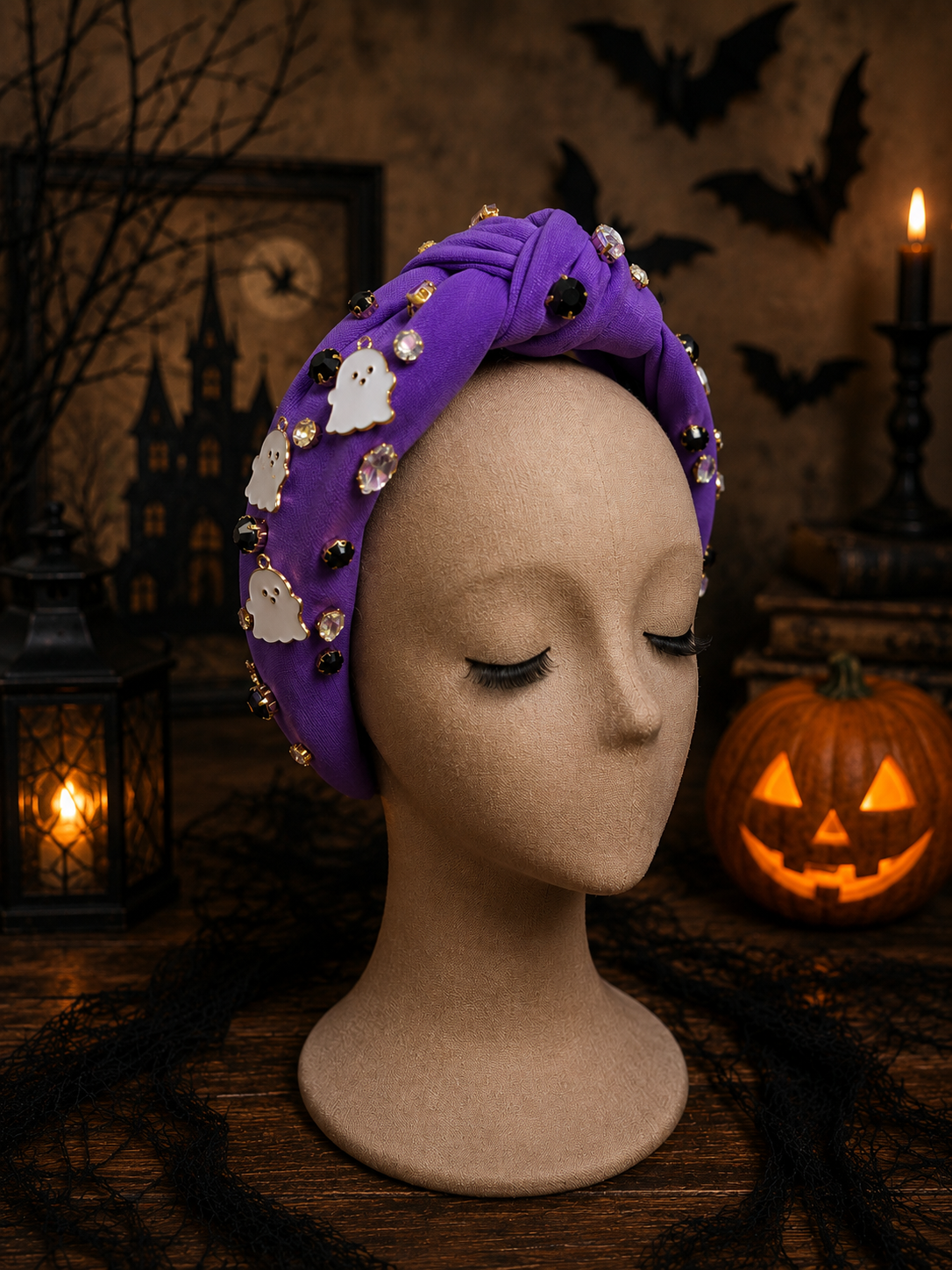 Boo Babe Headband in Purple