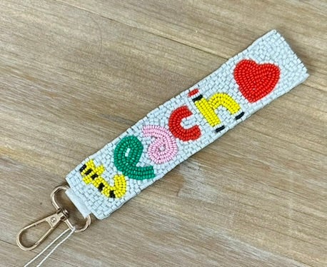 Teacher Mode Seed Bead Keychain