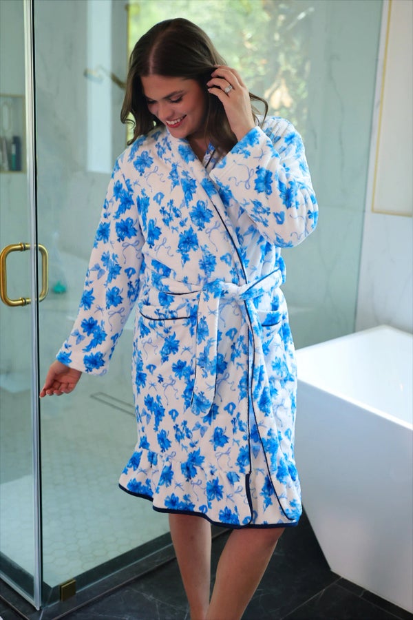 Jess Lea Legacy Lounge Robe - Blue Blossom