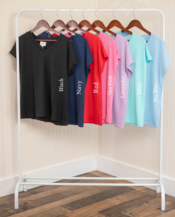 A Breeze Short Sleeve Top-Multiple Colors