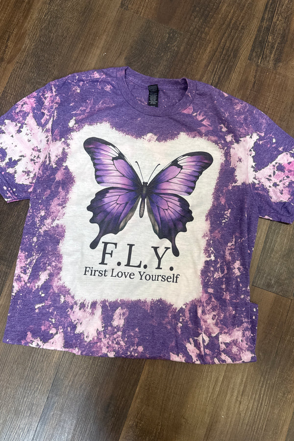 F.L.Y Graphic Tee-Purple