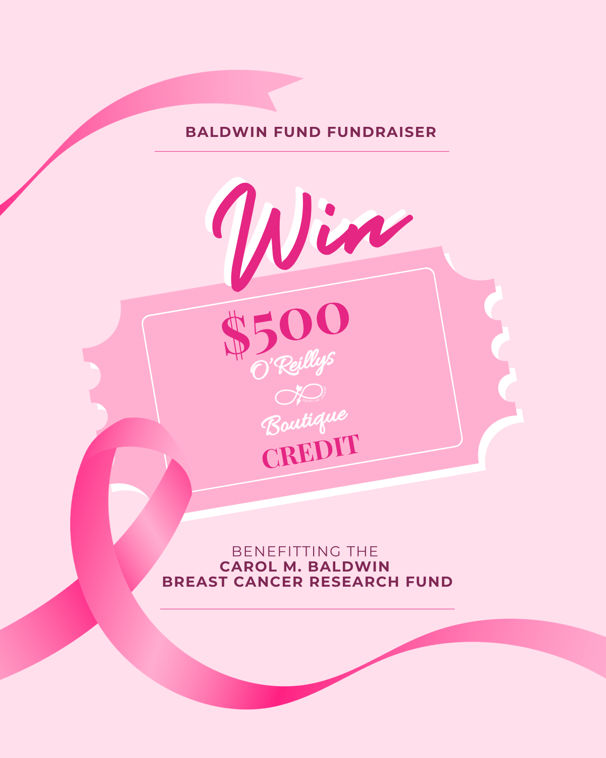 Baldwin Fund Raffle Ticket | $500 O’Reillys Boutique Credit