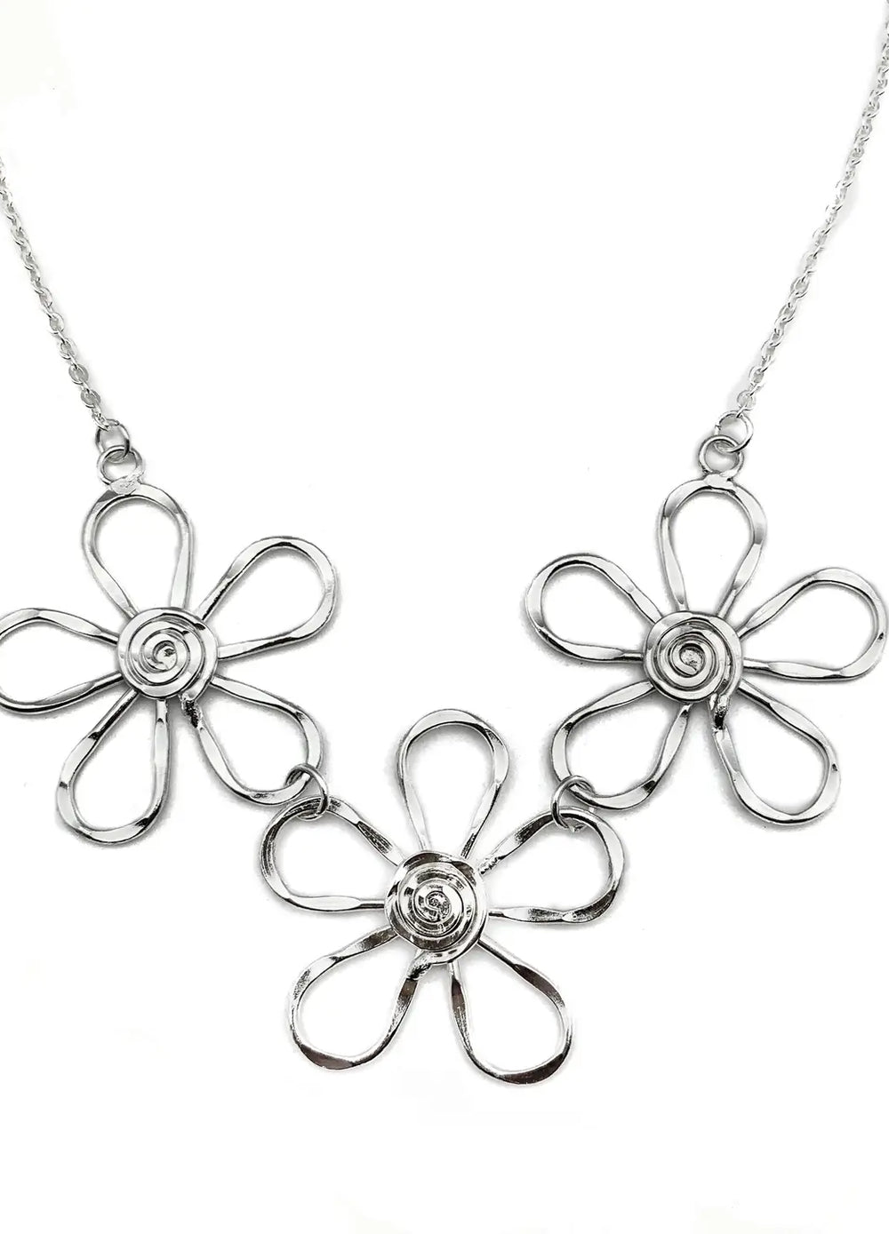 Silver Blooms Necklace
