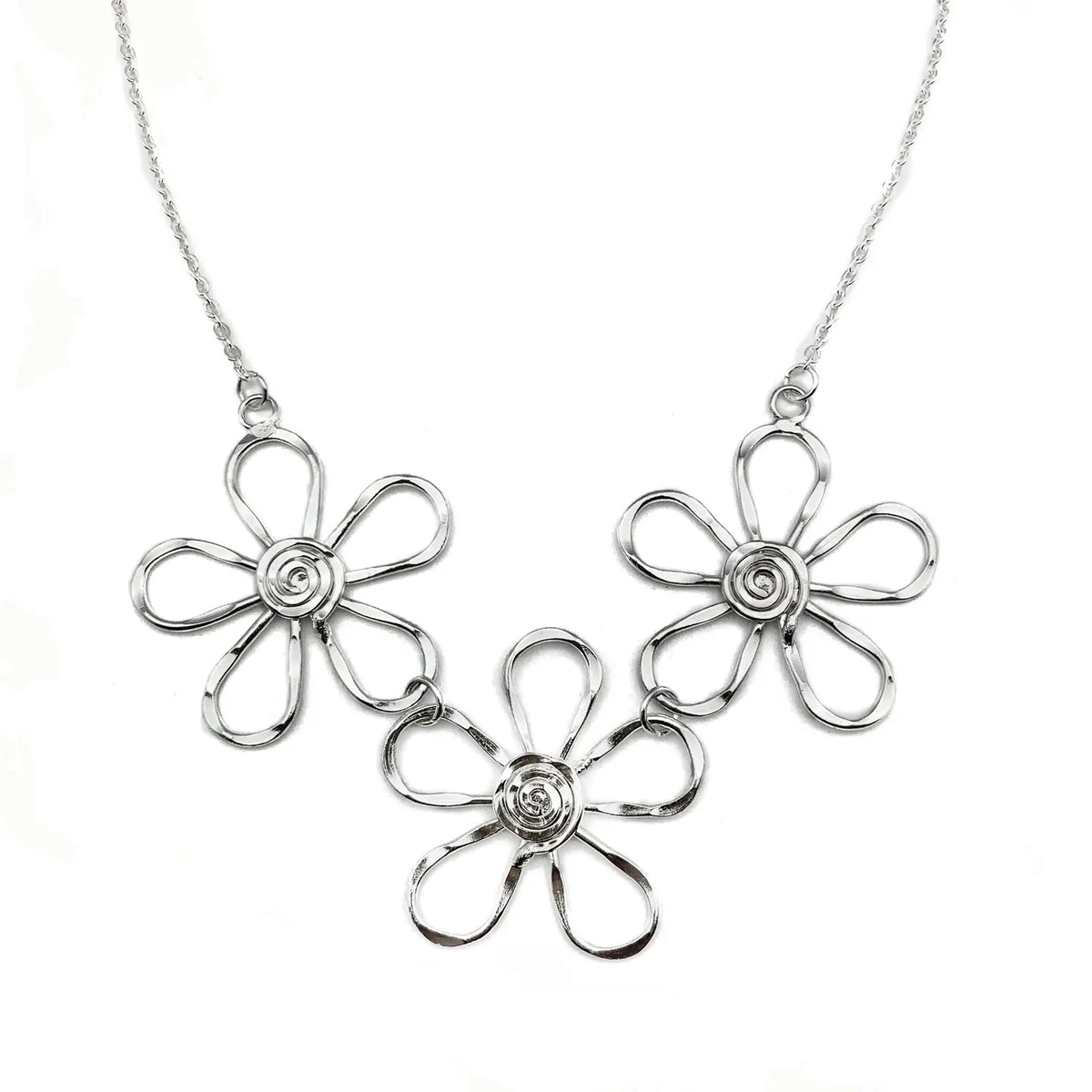 Silver Blooms Necklace
