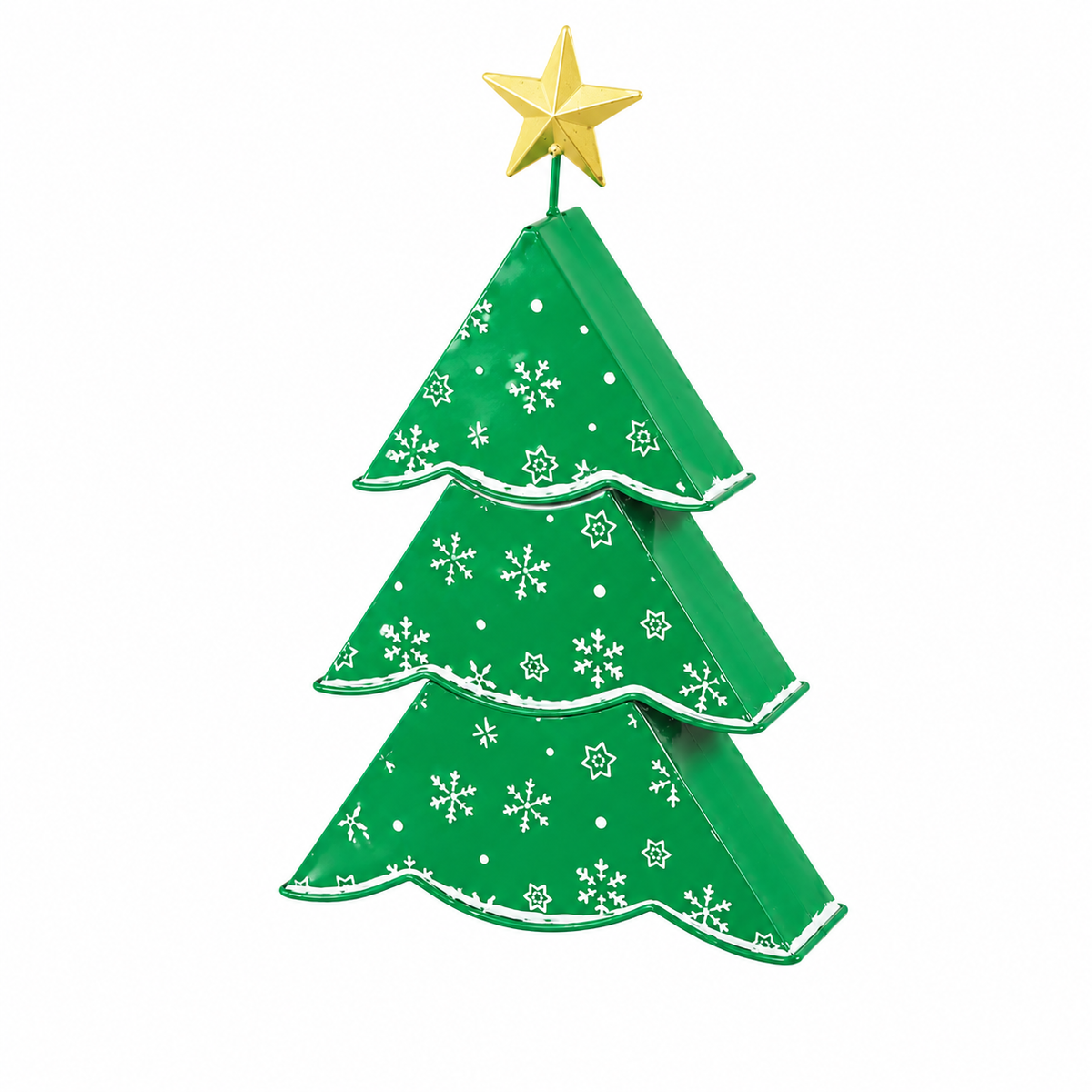 Christmas Tree Blocked Metal - Multiple Sizes