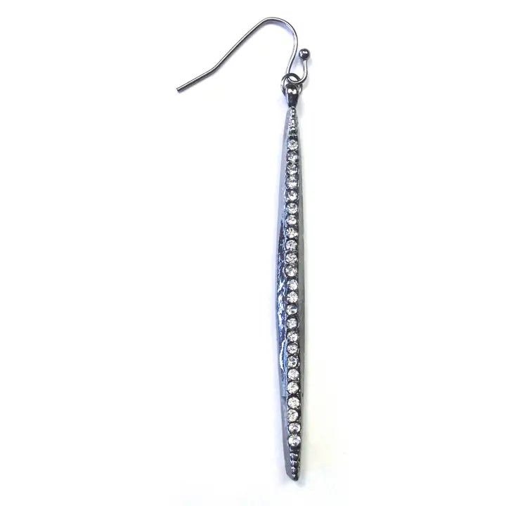 Lost & Found Pave Sliver Dangle Earrings