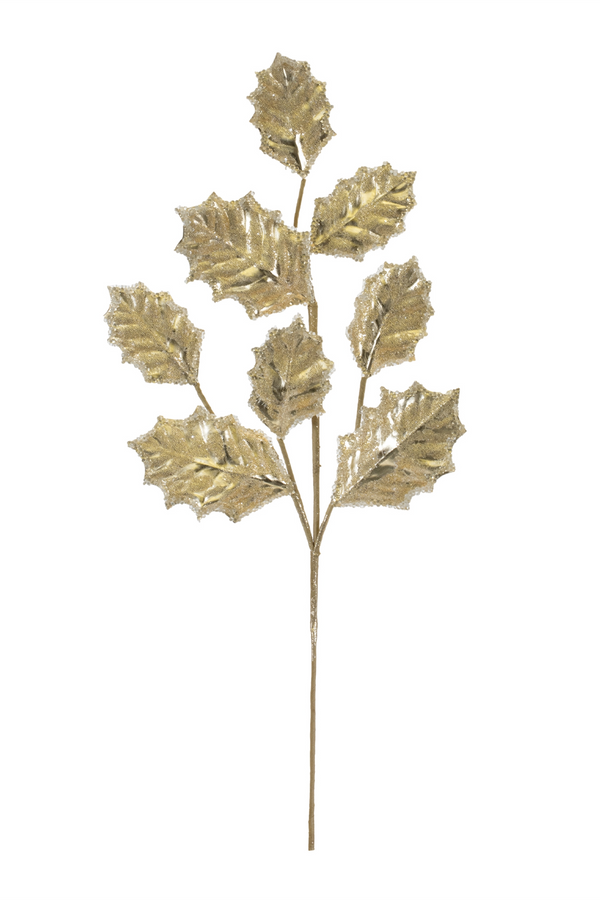 27" Polyester Holly Spray