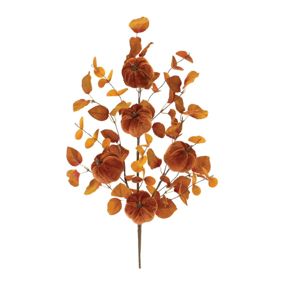 Pumpkin And Leaf Spray