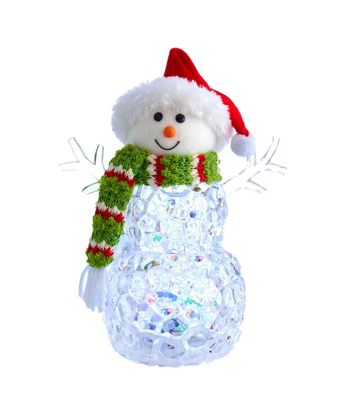 Let It Glow Snowman Battery-Operated Table Decor