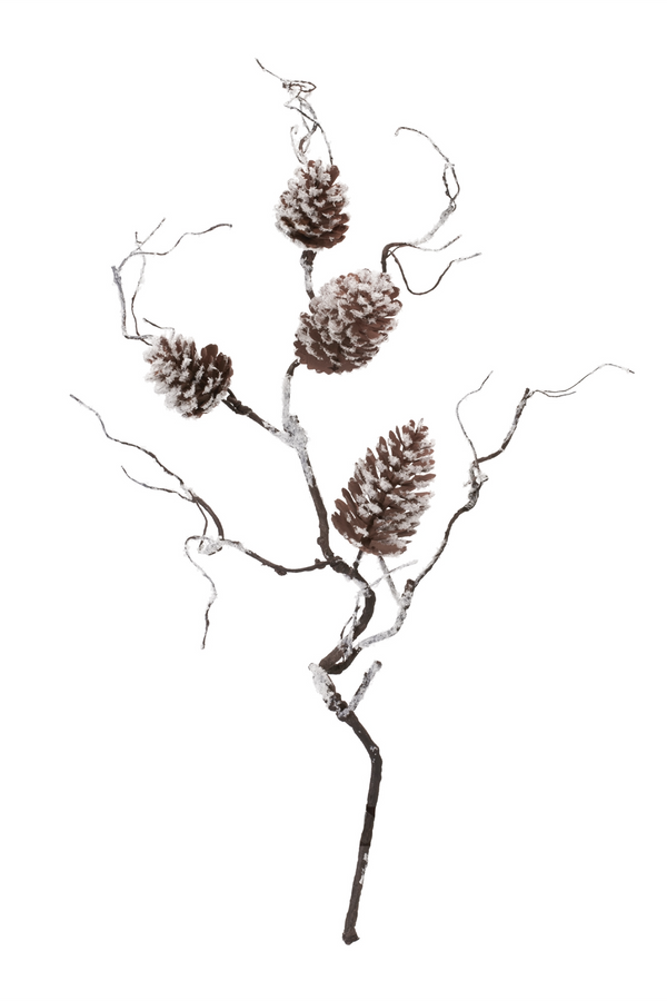 31"H Plastic Pine Cone Branch