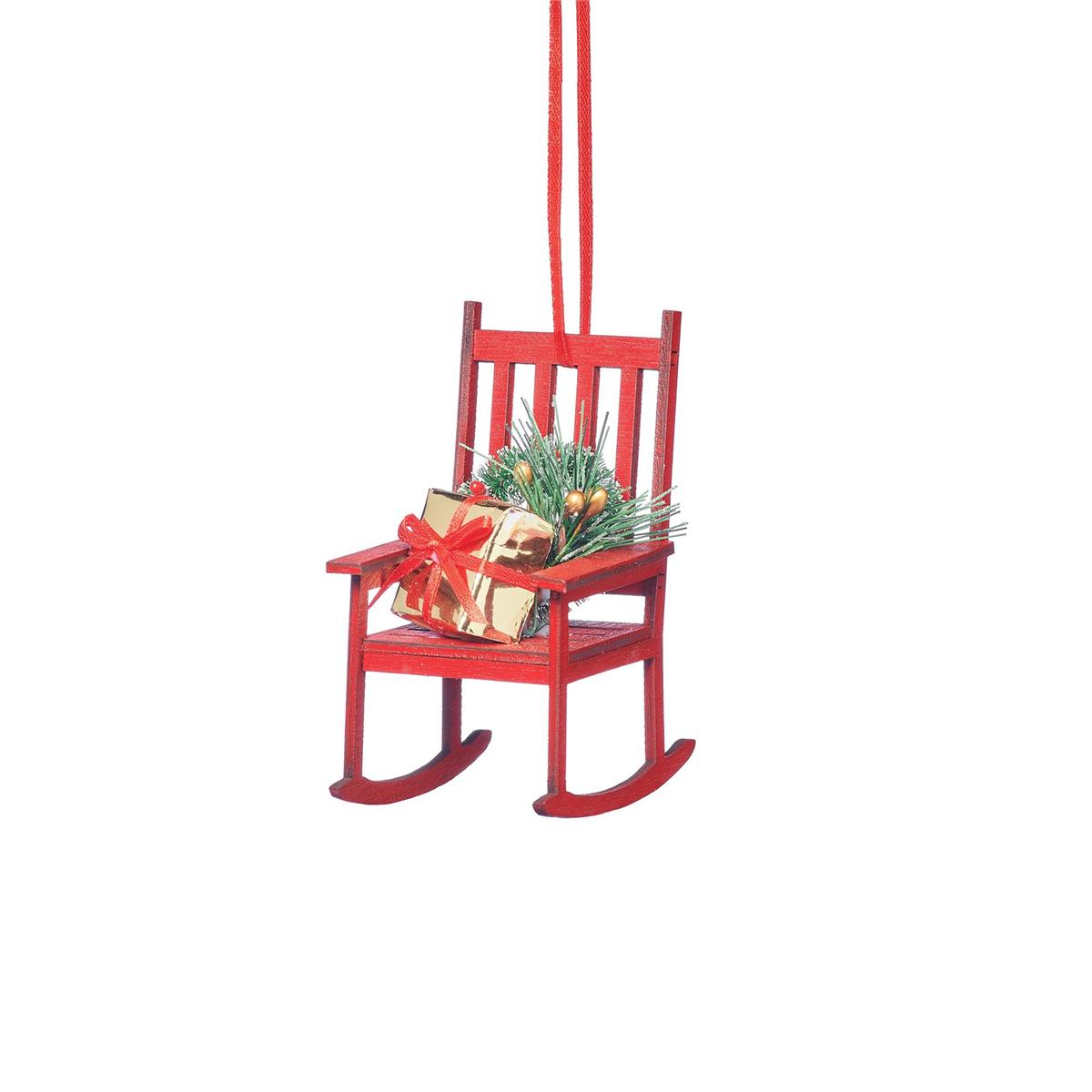 5" Rocking Chair Ornament Holiday Traditions