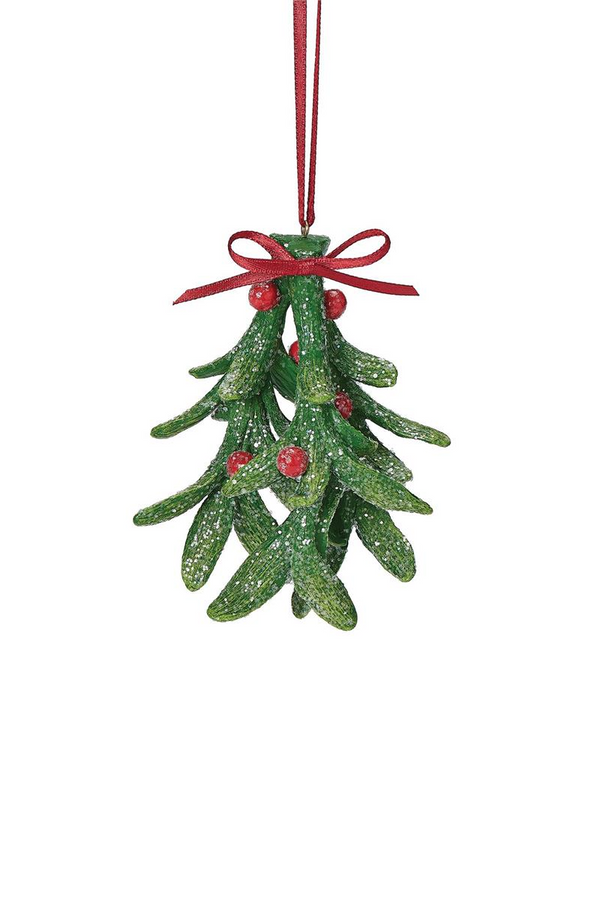 3.75"H Mistletoe Ornament Holiday Traditions