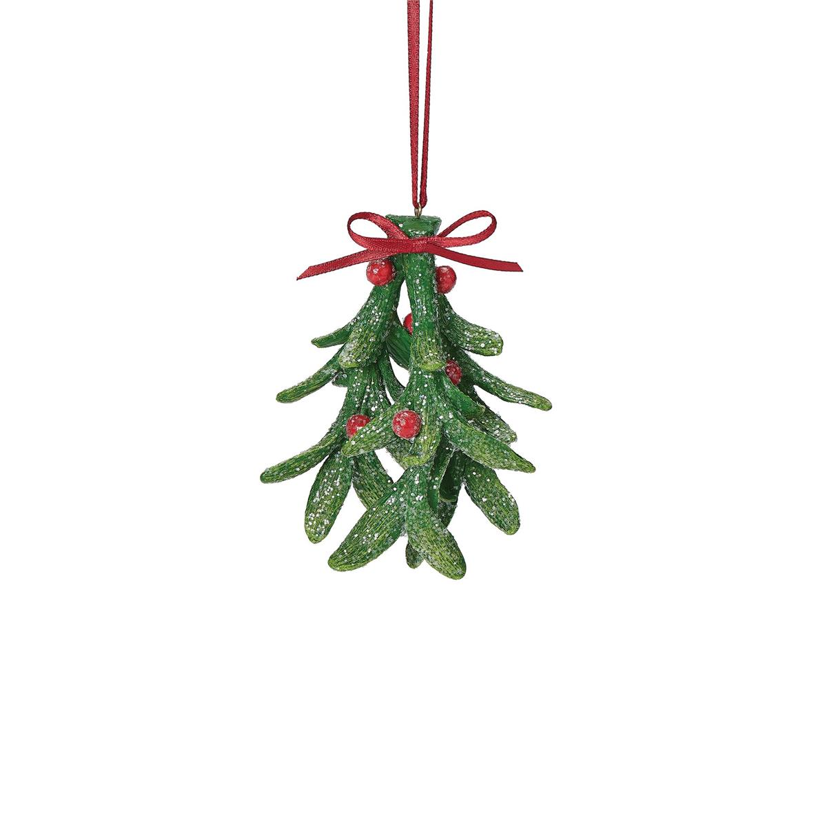 3.75"H Mistletoe Ornament Holiday Traditions