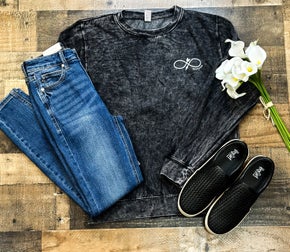 OB Enjoy the Journey Acid Wash Sweatshirt