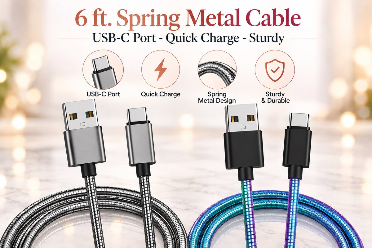 PREORDER- Metallic 6ft USBC Cable