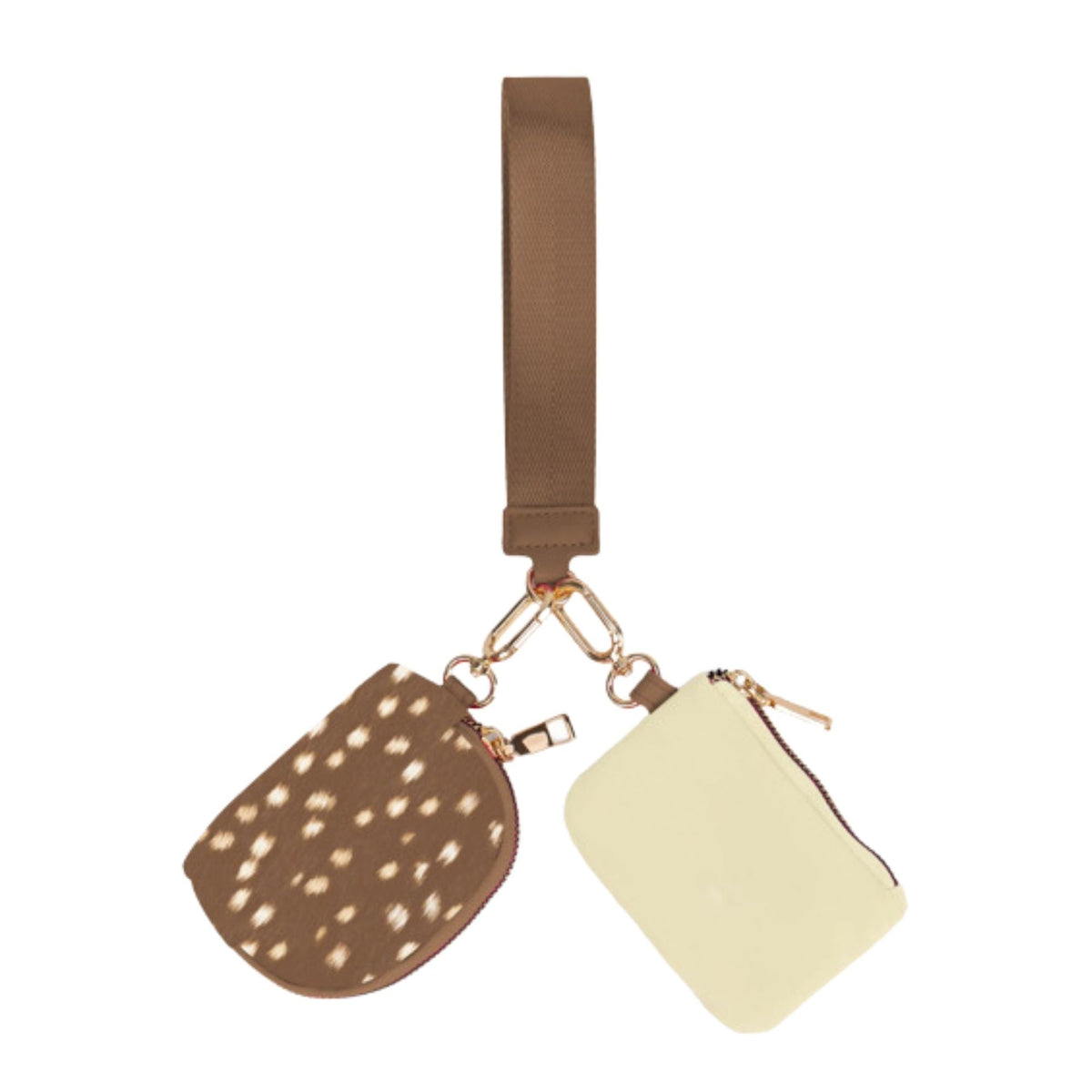 Double Pouch Wristlet - Oh Deer