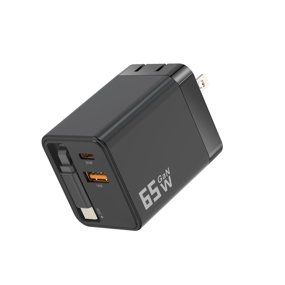 PREORDER- 65W Retractable Wall Charger