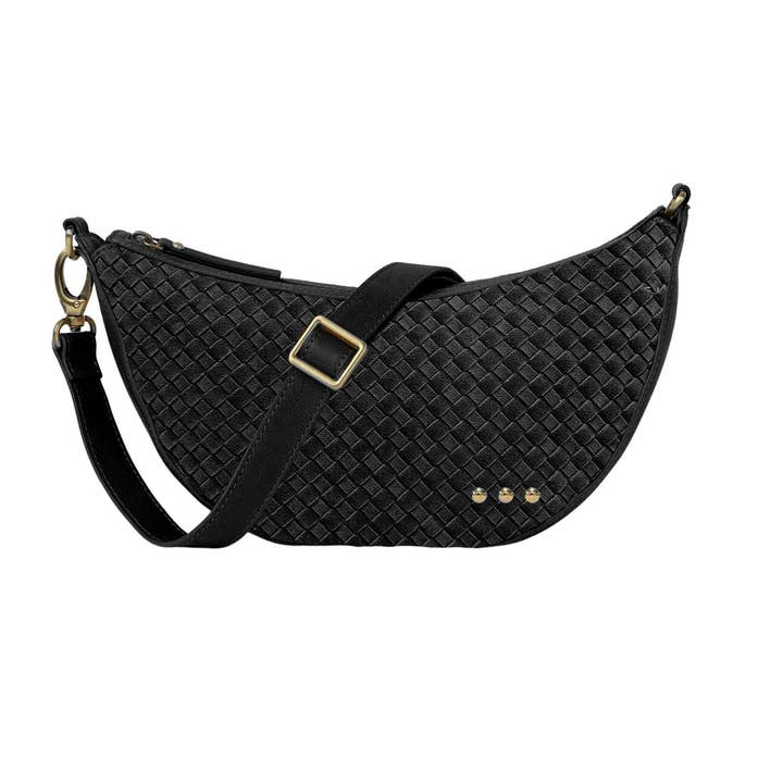 PREORDER- Paige Suede Woven Crossbody