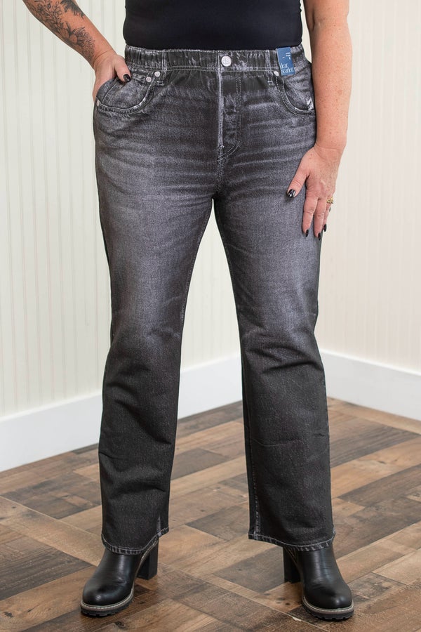 Dear Scarlett Zenim Straight Leg Pants - Charcoal