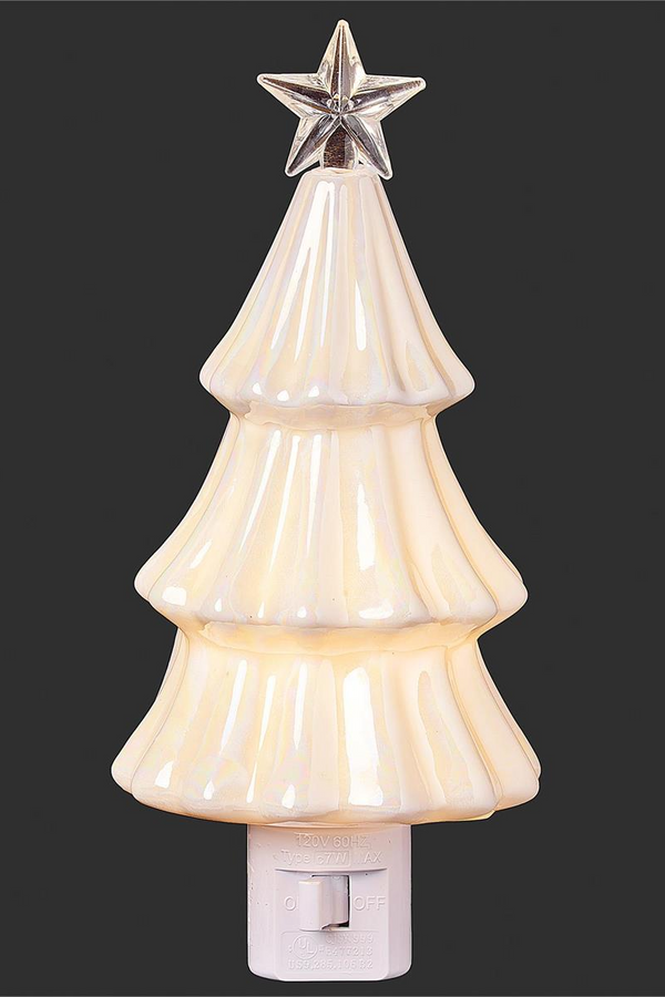 7.25"H Iridescent Tree Night Light
