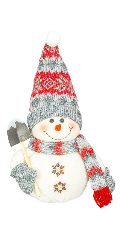 Splendid Snowman Tabletop in Stripe Hat