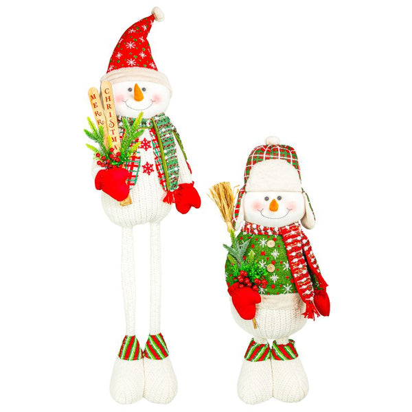 Spiffy Snowman Stretch Leg