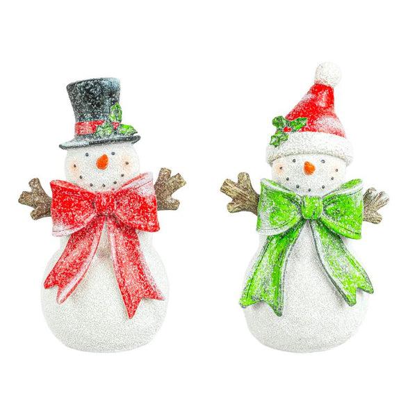 Traditional Bow Snowman Stander