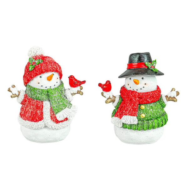Traditional Scarf Snowman 5" Stander