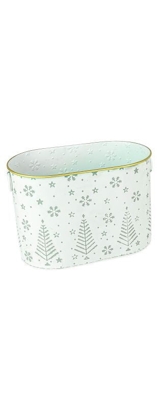 Gold Rim Ring Handle Container - Multiple Sizes