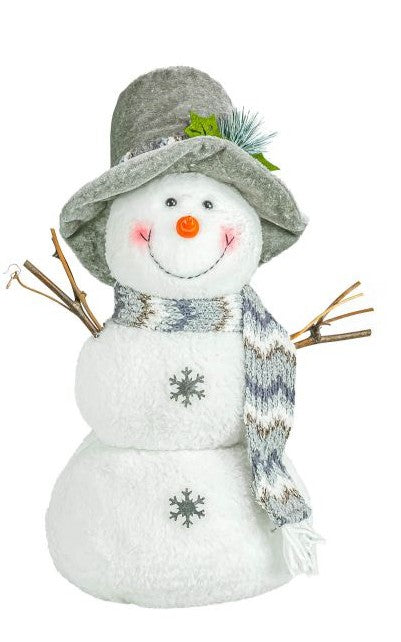 Festive Frost Snowman Tabletop with Top Hat