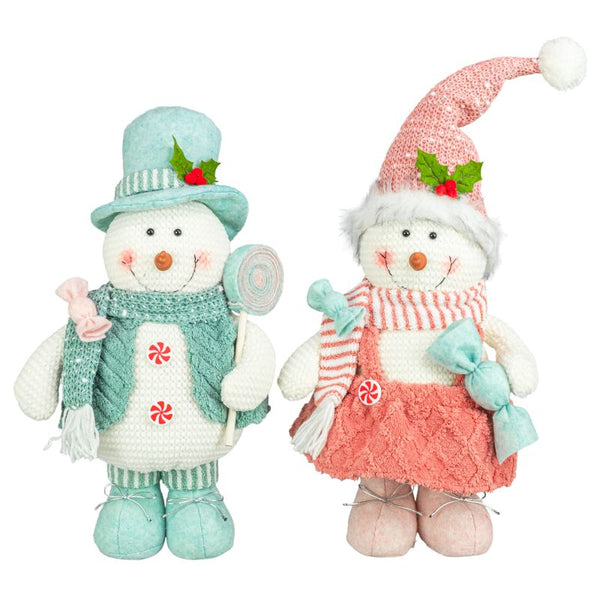 Cotton Candy Snowman 18" Stander