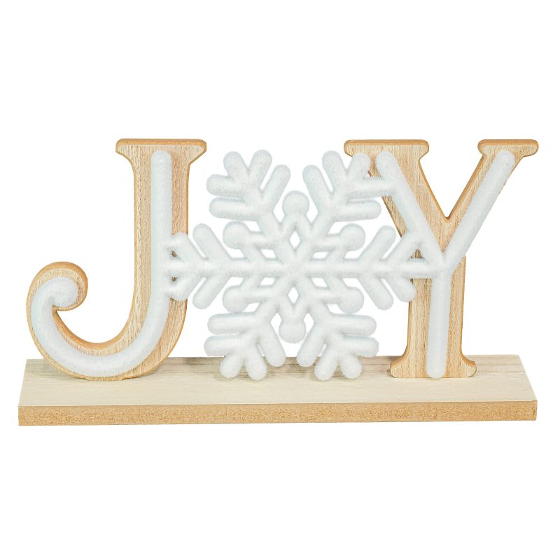 Joy Snowflake Tabletop Sign
