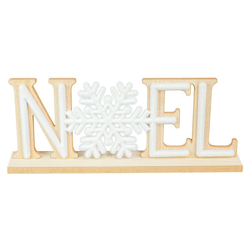 Noel Snowflake Tabletop Sign