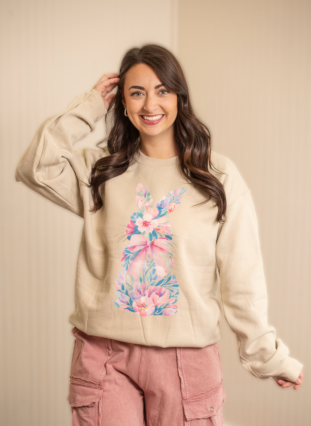 Coquette Cottontail Sweatshirt - Sand