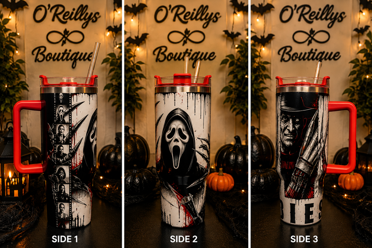 Spooky Sips Tumbler - Multiple Designs