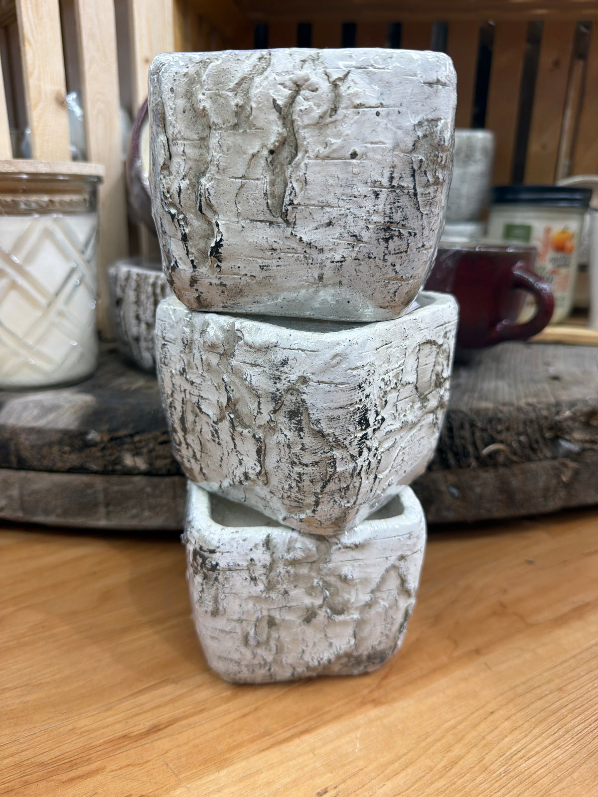 White Woods Small Square