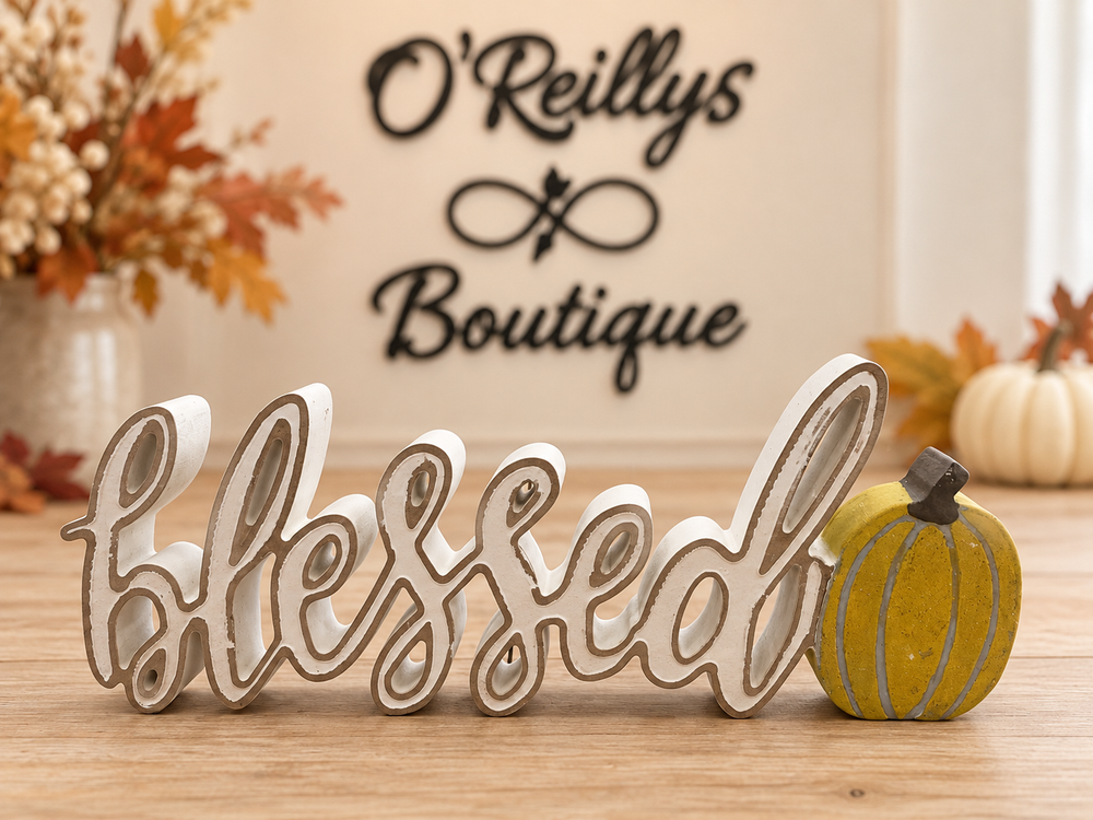 Wood Harvest Tabletop Sign - Multiple Designs