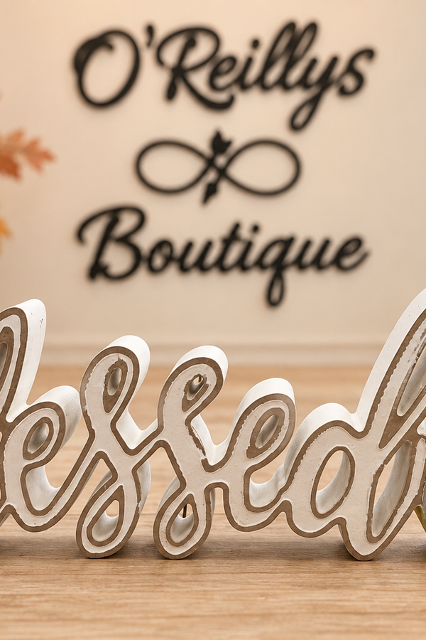 Wood Harvest Tabletop Sign - Multiple Designs