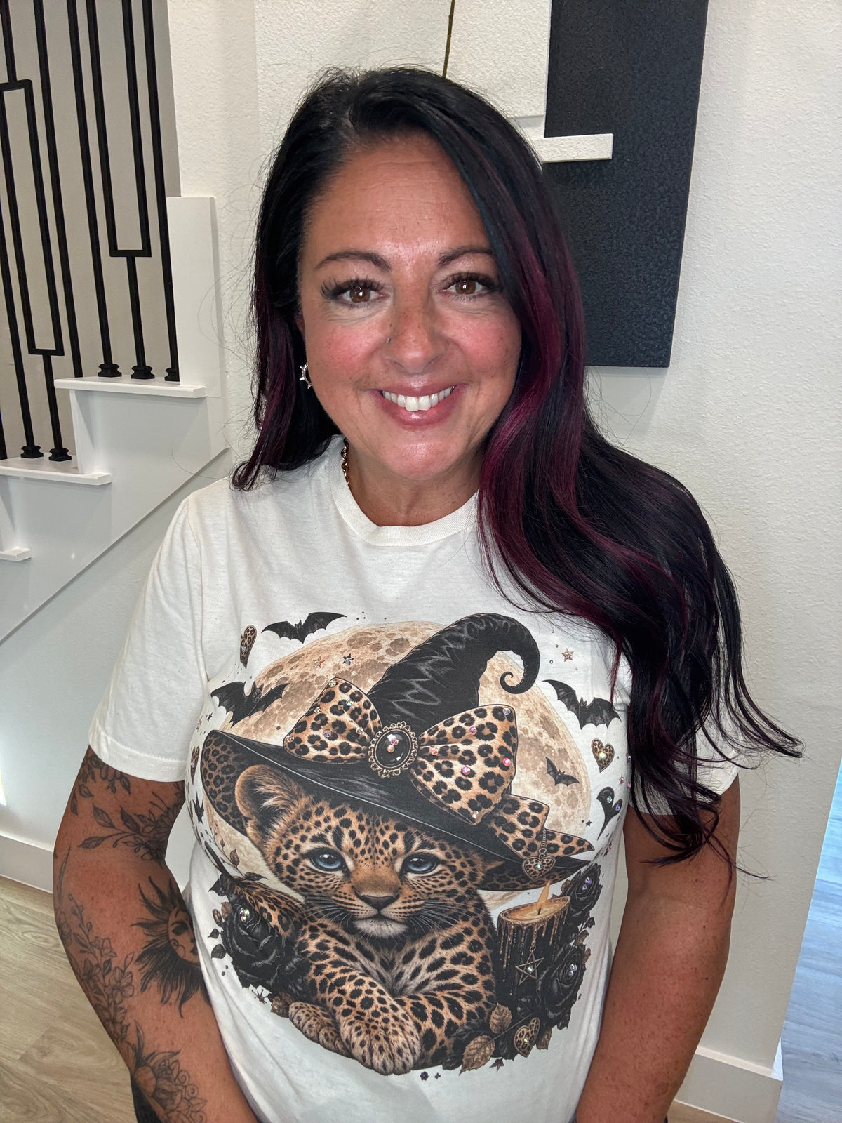 Cheetah Witch Bling Graphic Tee
