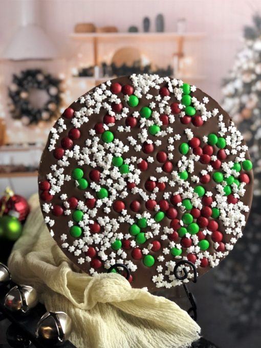 Snowflake Chocolate Pizza