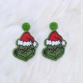 Grinch Sparkle Earrings