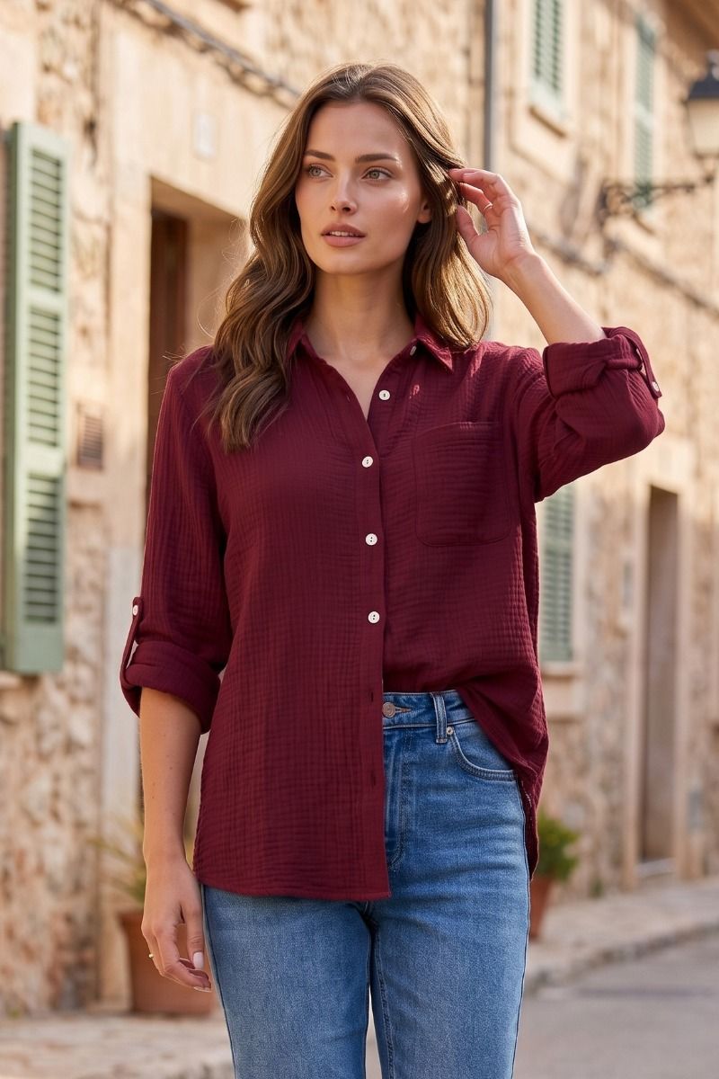 Easy Living Button-Up